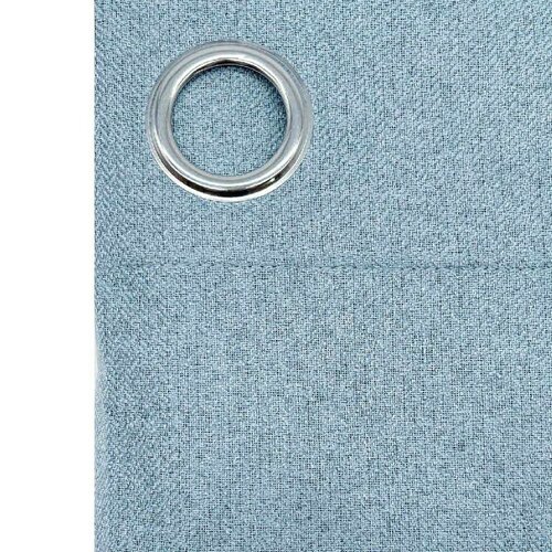 ARÔME HOME Perdea opacă din denim albastru, 135 x245 cm