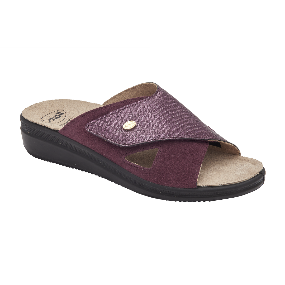Scholl Kapcie Antonia Cross bordowe, rozmiar 38, 38 EU