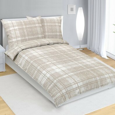 Bellatex Крепове постільна білизна Плитка, 140 x 200 см, 70 x 90 см