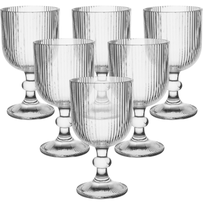 Pahare Altom pe picioare Selena, 370 ml, set de 6 buc.