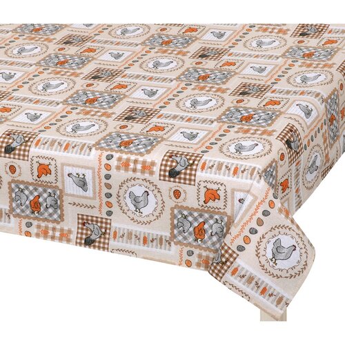 Bellatex Obrus Wielkanoc Kurka beżowy, 70 x 70 cm