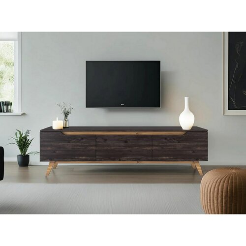 Televizní stolek Dita Black and Walnut