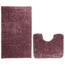 Restilo Badteppich-Set Bati Burgundy, 2 Stück 50 x 80 cm, 40 x 50 cm