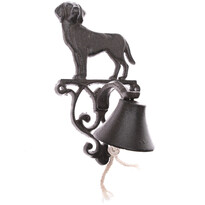 Dzwonek żeliwny Iron dog, 14 x 24 x 12 cm