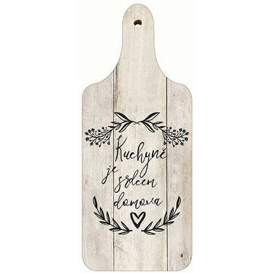 Tablă decorativă din lemn Bohemia Gifts Inima deacasă