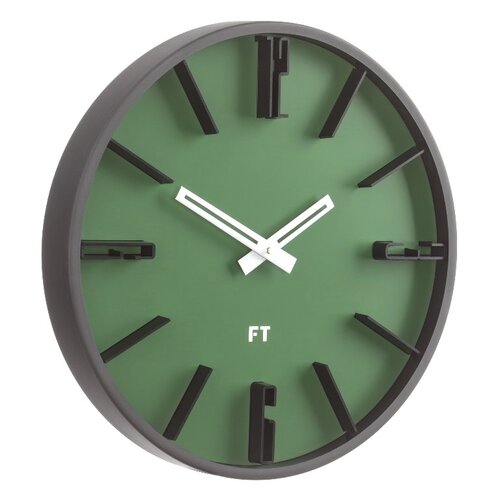 Future Time FT6010GR Numbers Designové nástenné hodiny, pr. 30 cm