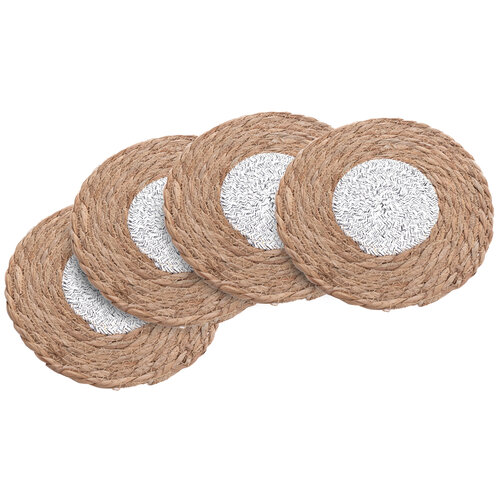 Набір в'язаних підставок під тарілки, діаметр 20,5 см, 4 шт.