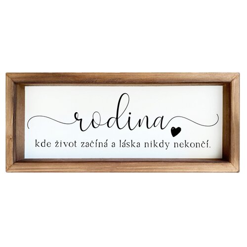 Bohemia Gifts Dekoračný obrázok - Rodina, 15 x 42 cm