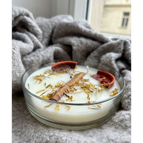 Organikus háromágú gyertya Goji Moro Orange 200 güvegben