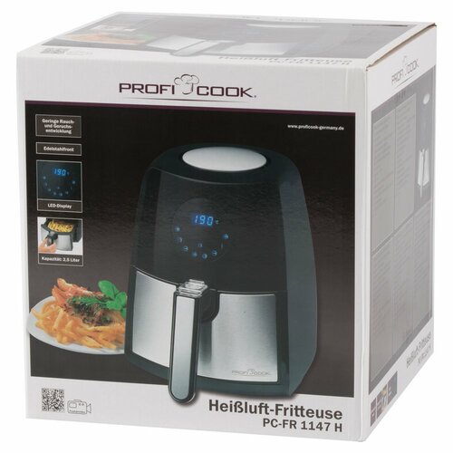 ProfiCook PC-FR1147 forrólevegős fritőz, 2,5 l