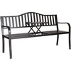 Happy Green Bank mit Ablagetisch Rea 150 x 60 x 85, schwarz