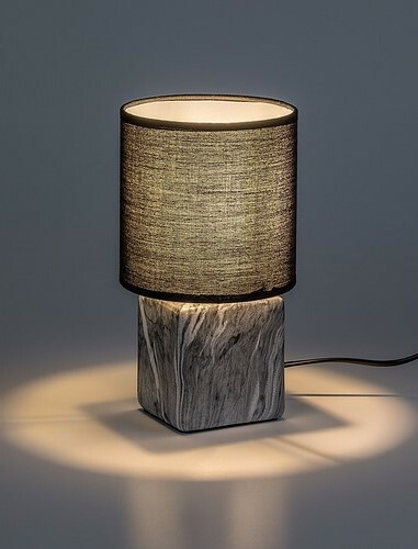 Rabalux 74068 stolná lampa Nalisa, hranatá, čierna