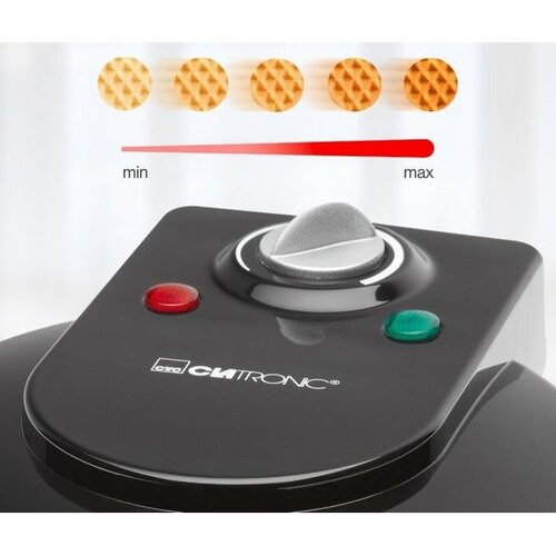 Clatronic WA 3491 gofrisütő, fekete