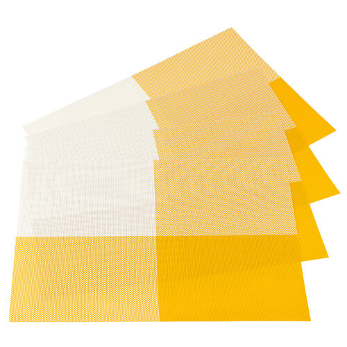 DeLuxe alátétek sárga, 30 x 45 cm, 4 db-os szett