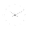 Nástenné hodiny Lavvu 3D LCT1 strieborná, pr. 73 cm