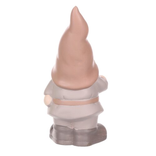 Ceramiczny krasnal Pixie, różowy, 20,5 x 9 x 9 cm