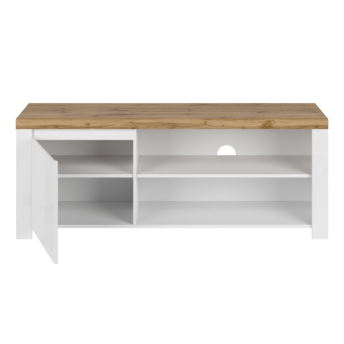 Măsuță TV VILGO 1D160, alb lucios