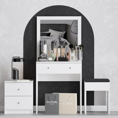 Stolik kosmetyczny Nice White
