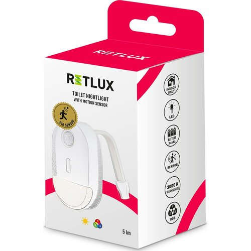 Retlux RNL 108 LED lampka nocna do toalety, 5 lm