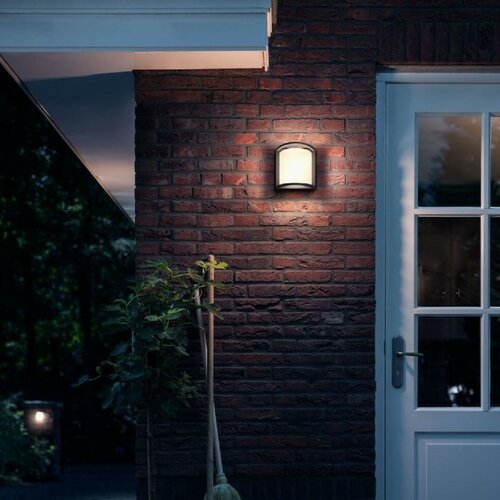 Lampă de perete Philips Samondra UltraEfficient cu LED, exterior 3,8 W 2700K, antracit