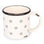 Kubek ceramiczny Gwiazdki 400 ml, biały