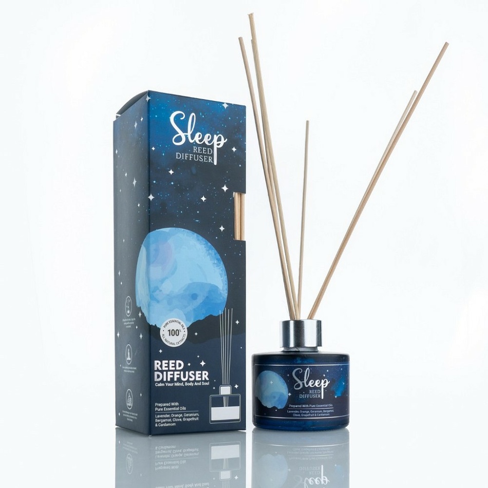 Alvás aromaterápiás diffúzor 120 ml fűzfapálcával termék 2. képe