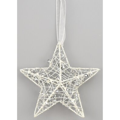 Hesperia karácsonyi csillag, fehér, 15 cm