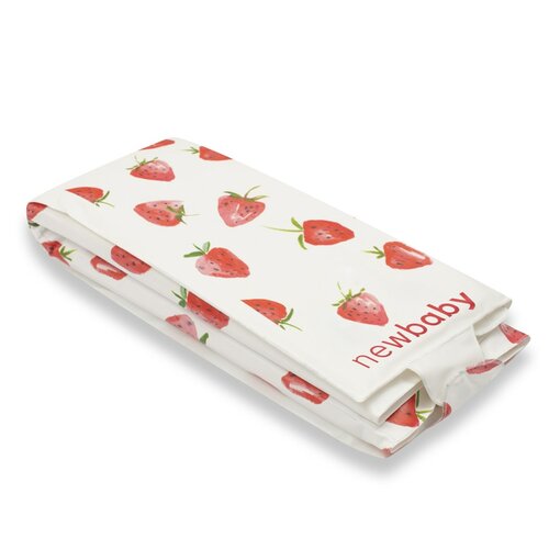 Covoraș de călătorie pentru schimbare New Baby Basic Strawberry, 40 x 59 cm