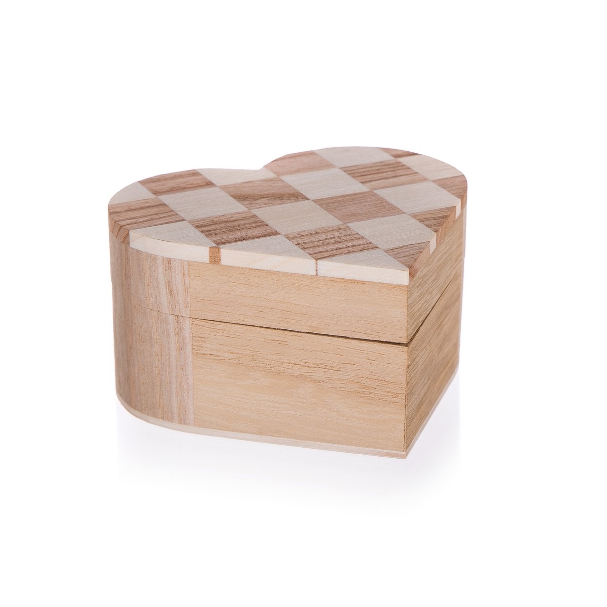 Dřevěná krabička Chess, 10,7 x 10 x 6 cm