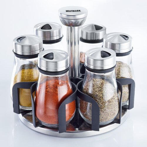 Westmark Set of spice jars in a rotating stand, 6pcs