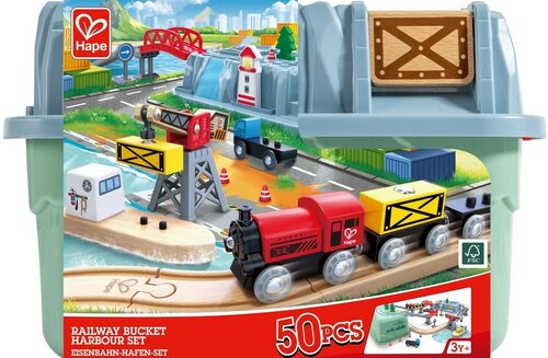 Hape vlakec v škatli - pristanišče