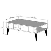 Stolik konferencyjny Madrid Anthracite and Walnut