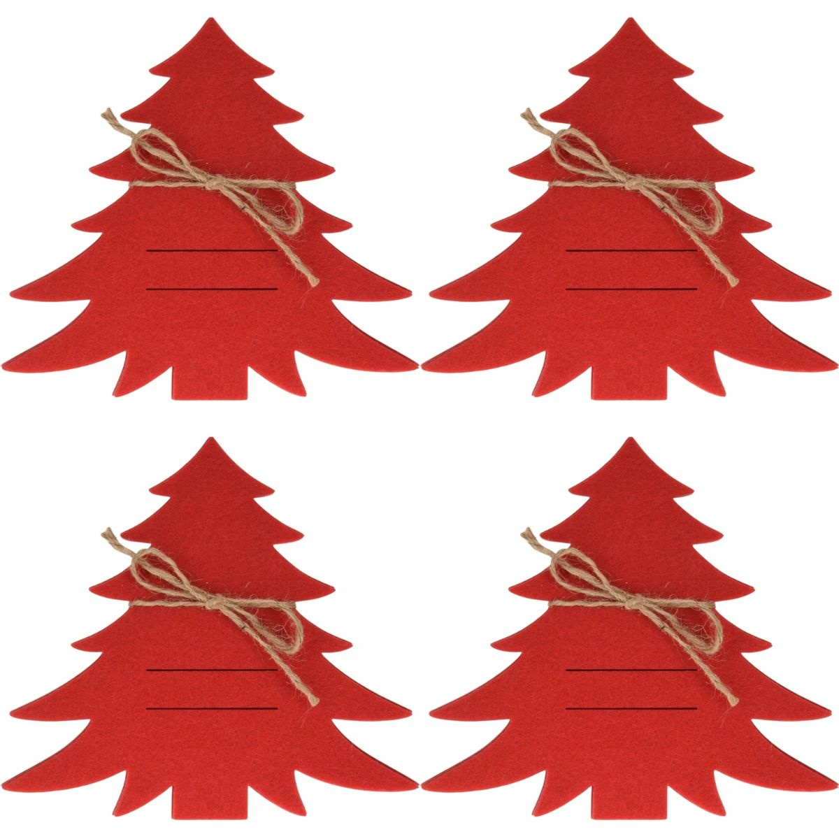 Fotografie Kapsa na příbory X-Mas Tree červená, sada 4 ks