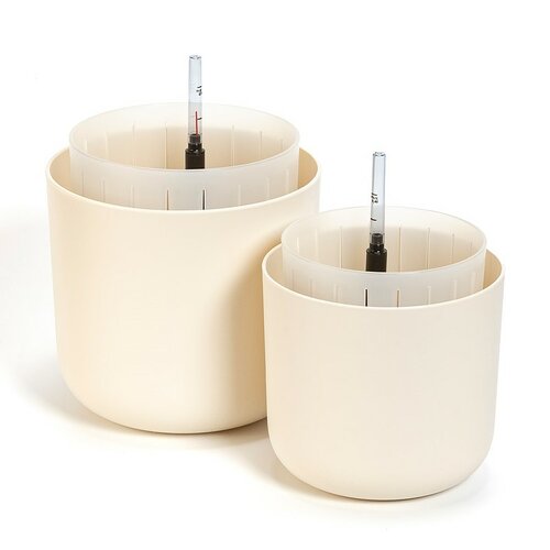 Plastia öntözőedény Tolita Air krém, átmérő 19 cm