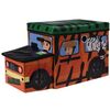 Otroški zabojnik in sedež Safari bus oranžna, 55 x26 x 31 cm