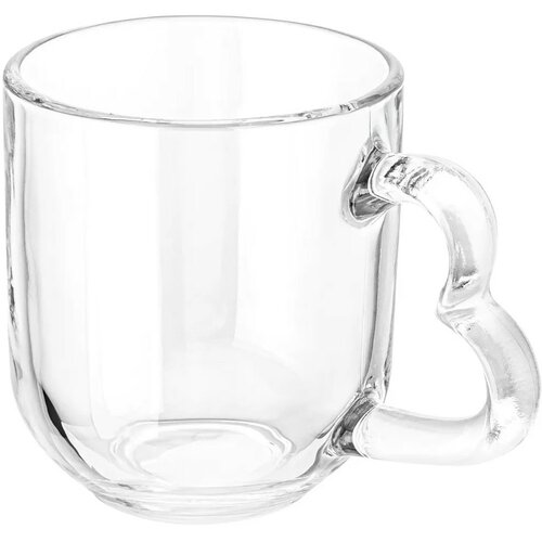 Set de căni de sticlă Altom Heart, 310 ml, 6 buc.