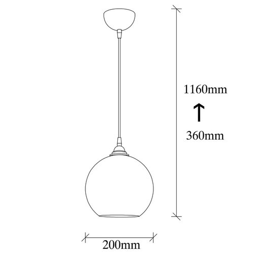 Lampa wisząca Gold 020, złota