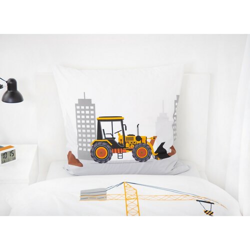 Herding Dziecięca pościel bawełniana Budowa, 135 x 200 cm, 80 x 80 cm