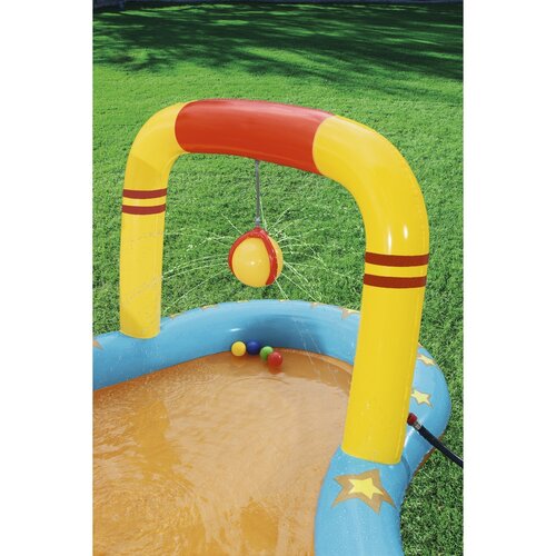Bestway Aufblasbarer Pool mit Rutsche und Kegeln, 453 x 213 x 117 cm