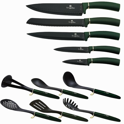 Berlinger Haus 12-delni set kuhinjskih pripomočkovv stojalu Emerald Collection