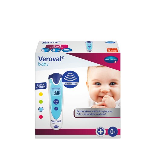 Hartmann Veroval bezdotykový teploměr Baby,niebieski