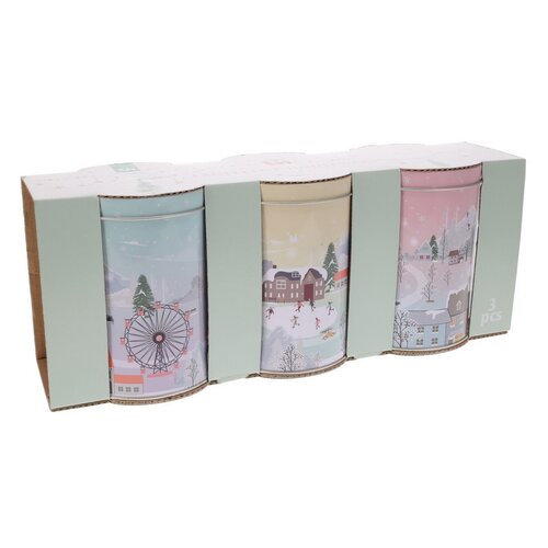 EH 3-delni set pločevinastih posod Wintertime
