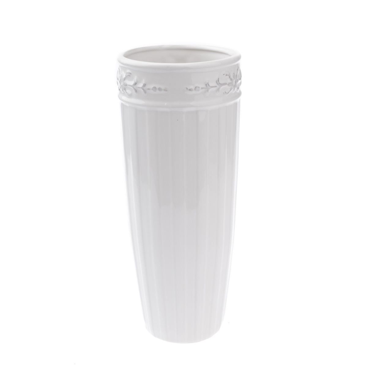 Keramická váza Will bílá, 11 x 24 cm