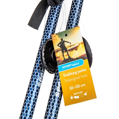 Sportwell Trekingové palice Quick lock, 135 cm