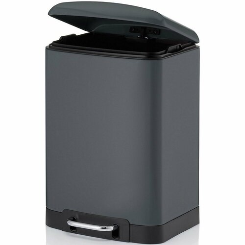 Kela Odpadkový kôš DAVINO 12 l, tmavosivá