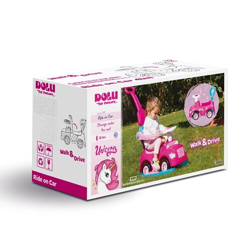 Jucărie auto cu roți, 4 în 1, Dolu Unicorn