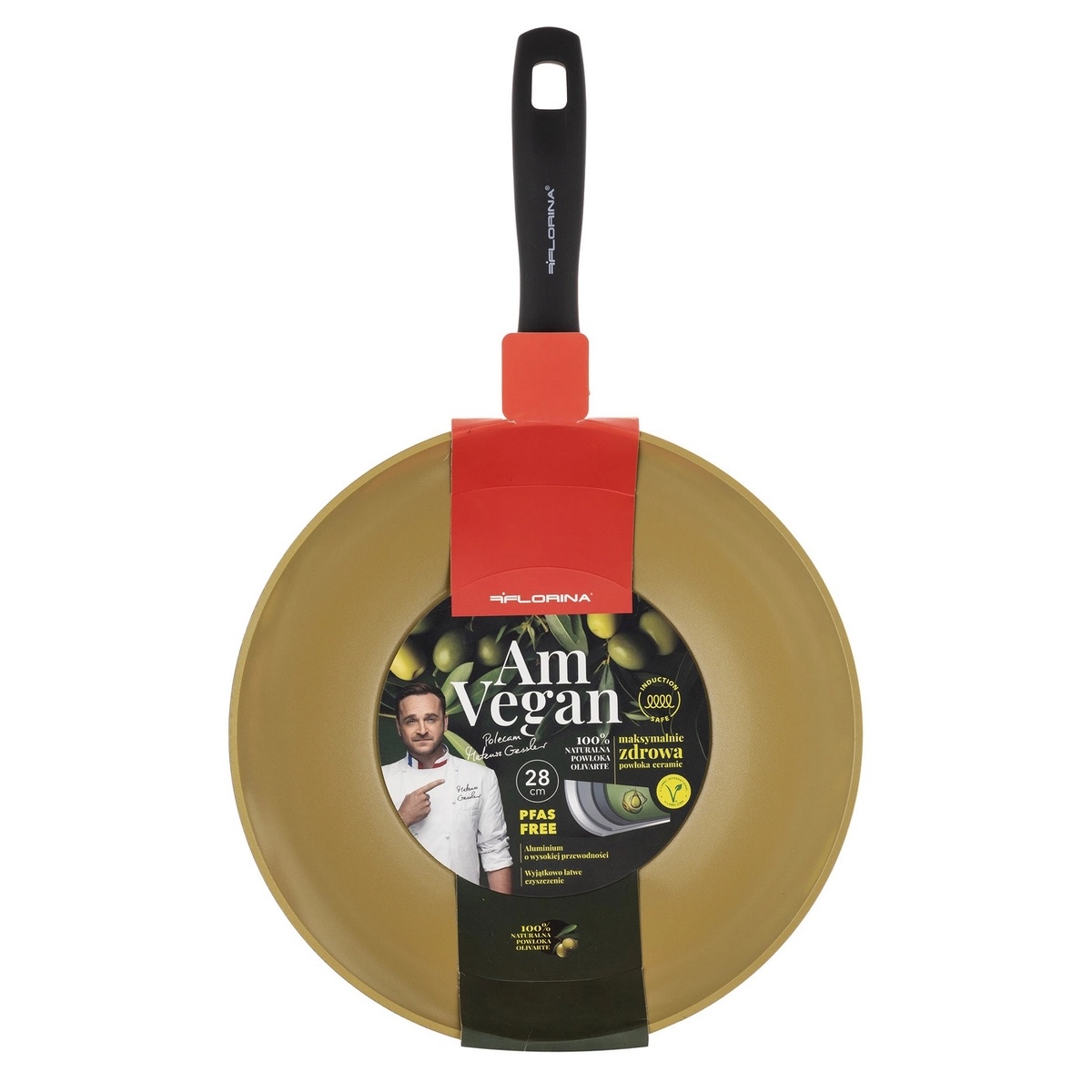Florina Hliníková WOK pánev AmVegan by Mateusz Gessler, 28 cm - thumb (4)