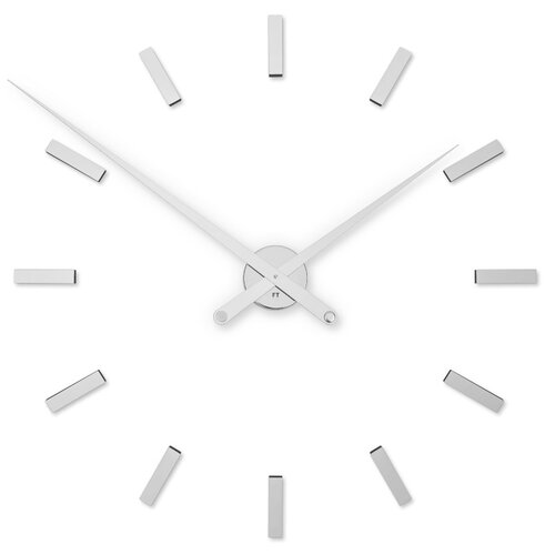 Future Time FT9100SI Modular chrome Dizájner öntapadó óra, átmérő: 85 cm