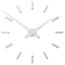 Future Time FT9100SI Modular chrome Designerski zegar naklejany, śr. 85 cm