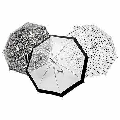 Průhledný deštník Puntíky